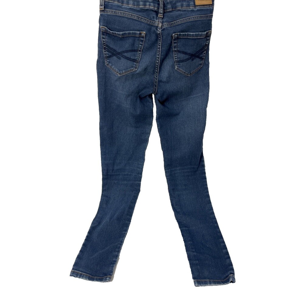 AEROPOSTALE JEANS WOMEN'S HIGH-WAISTED JEGGING SZ 2 LONG BLUE DENIM - Picture 2 of 13